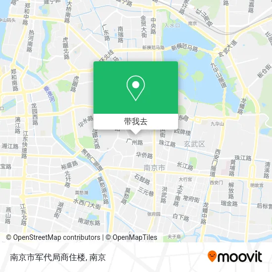 南京市军代局商住楼地图