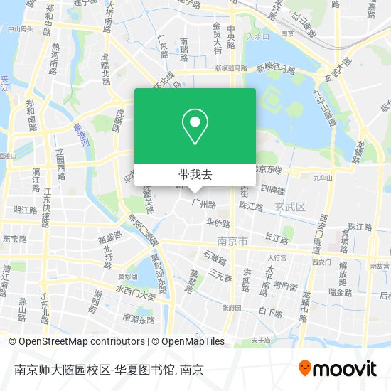 南京师大随园校区-华夏图书馆地图