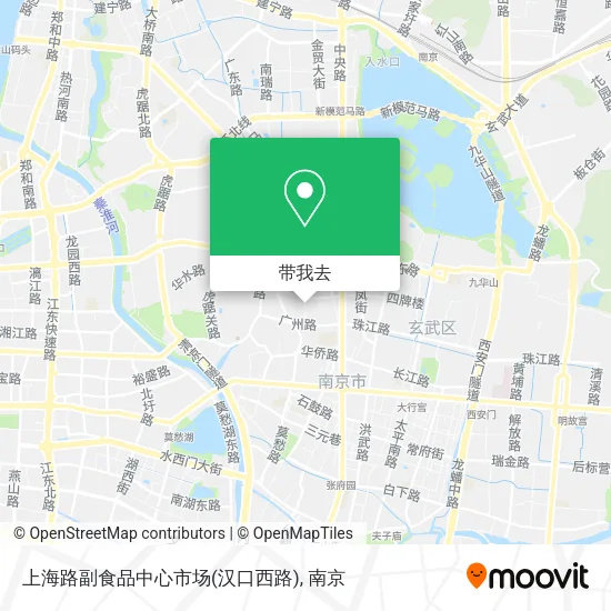 上海路副食品中心市场(汉口西路)地图