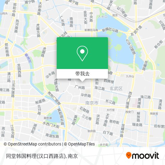 同堂韩国料理(汉口西路店)地图