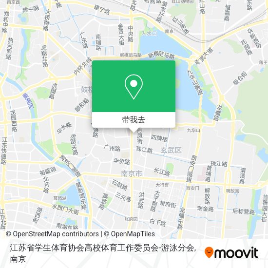 江苏省学生体育协会高校体育工作委员会-游泳分会地图