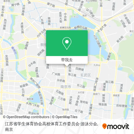 江苏省学生体育协会高校体育工作委员会-游泳分会地图