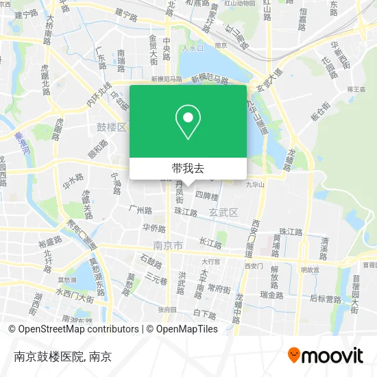 南京鼓楼医院地图