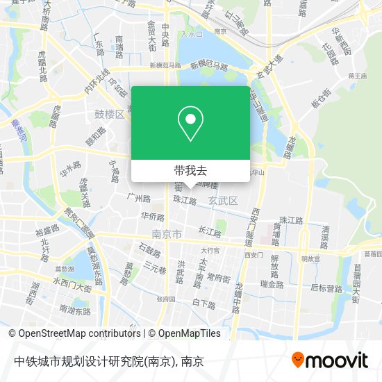 中铁城市规划设计研究院(南京)地图