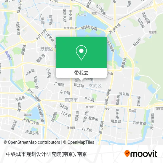 中铁城市规划设计研究院(南京)地图