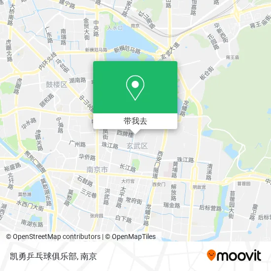 凯勇乒乓球俱乐部地图