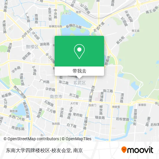 东南大学四牌楼校区-校友会堂地图