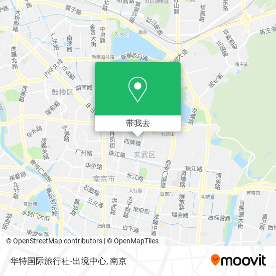 华特国际旅行社-出境中心地图