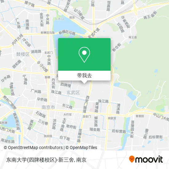 东南大学(四牌楼校区)-新三舍地图
