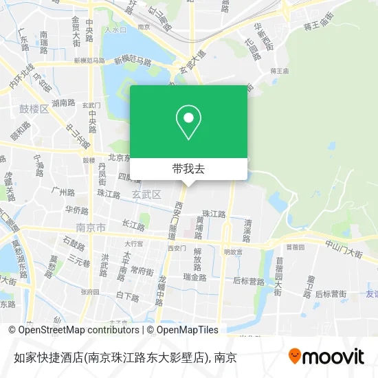 如家快捷酒店(南京珠江路东大影壁店)地图
