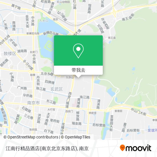 江南行精品酒店(南京北京东路店)地图