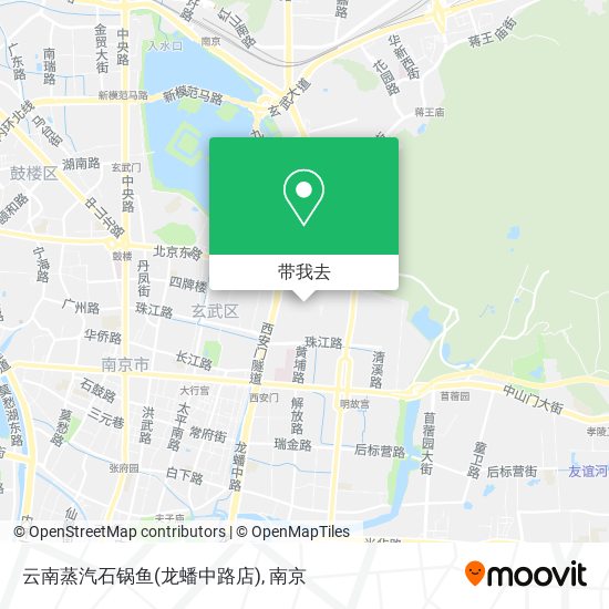 云南蒸汽石锅鱼(龙蟠中路店)地图
