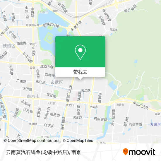 云南蒸汽石锅鱼(龙蟠中路店)地图