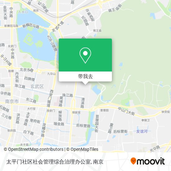 太平门社区社会管理综合治理办公室地图