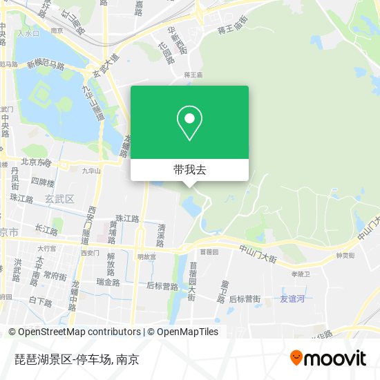 琵琶湖景区-停车场地图