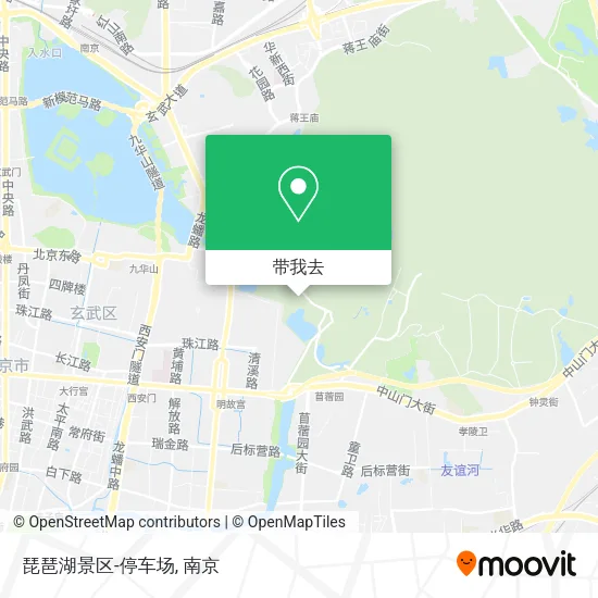 琵琶湖景区-停车场地图