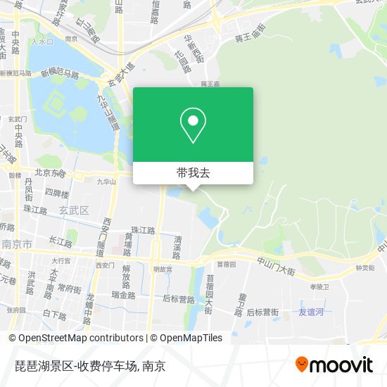 琵琶湖景区-收费停车场地图