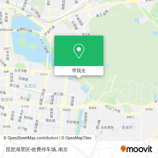 琵琶湖景区-收费停车场地图