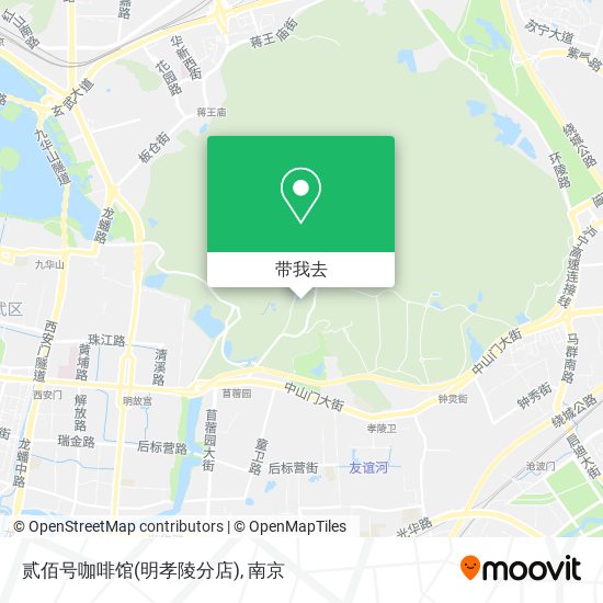贰佰号咖啡馆(明孝陵分店)地图