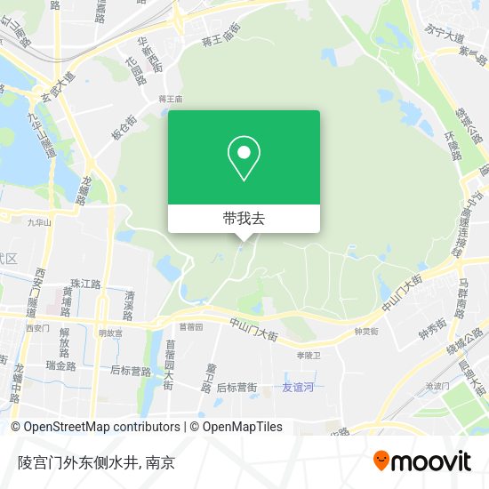 陵宫门外东侧水井地图