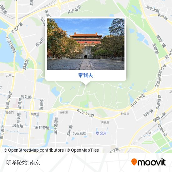 明孝陵站地图