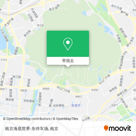 南京海底世界-东停车场地图