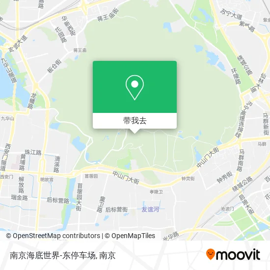南京海底世界-东停车场地图