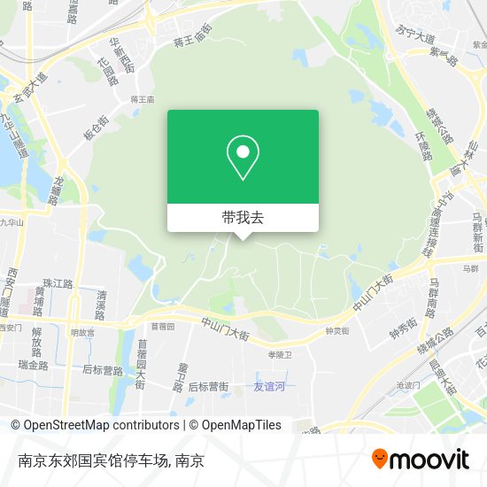 南京东郊国宾馆停车场地图