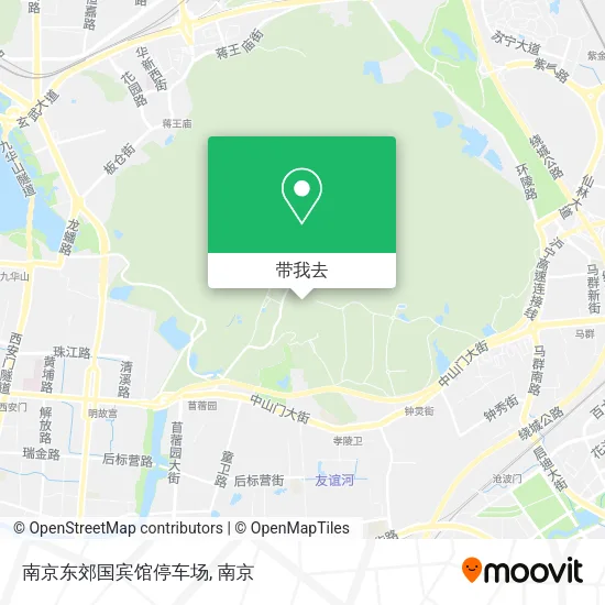 南京东郊国宾馆停车场地图