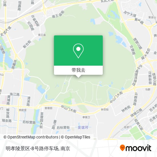 明孝陵景区-8号路停车场地图