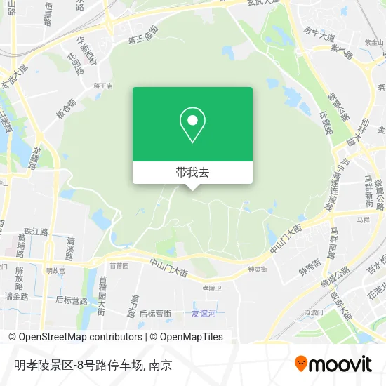 明孝陵景区-8号路停车场地图