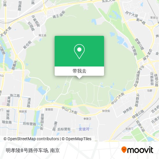 明孝陵8号路停车场地图