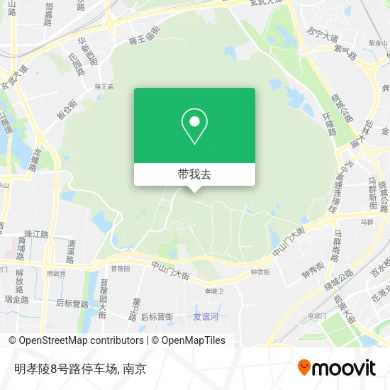 明孝陵8号路停车场地图