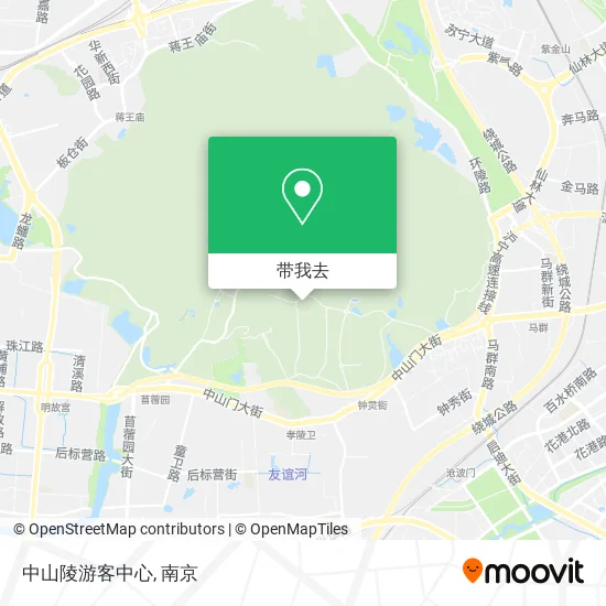 中山陵游客中心地图