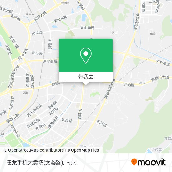 旺龙手机大卖场(文荟路)地图