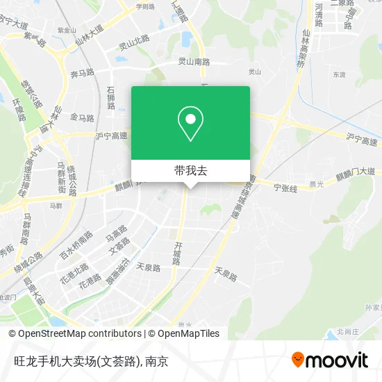 旺龙手机大卖场(文荟路)地图