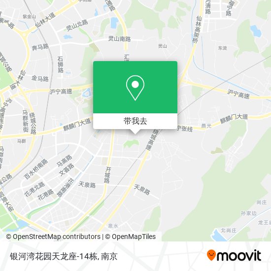 银河湾花园天龙座-14栋地图