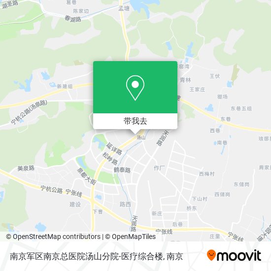 南京军区南京总医院汤山分院-医疗综合楼地图