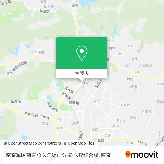 南京军区南京总医院汤山分院-医疗综合楼地图