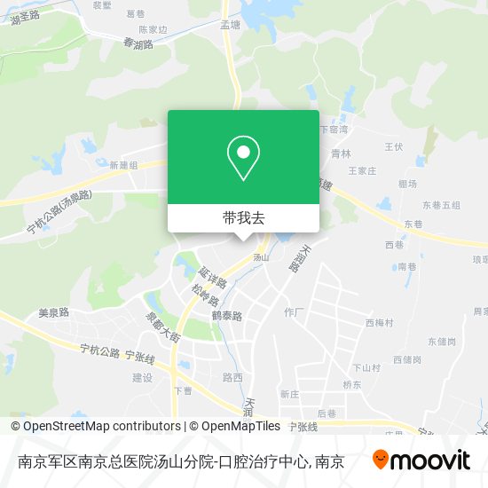 南京军区南京总医院汤山分院-口腔治疗中心地图