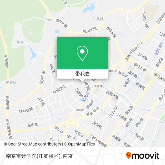 南京审计学院(江浦校区)地图