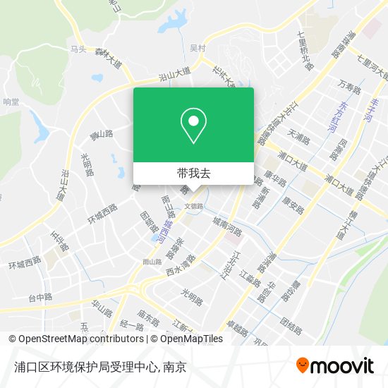 浦口区环境保护局受理中心地图