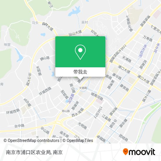 南京市浦口区农业局地图