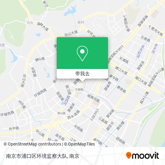 南京市浦口区环境监察大队地图