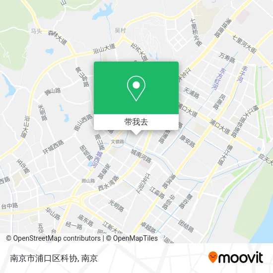 南京市浦口区科协地图