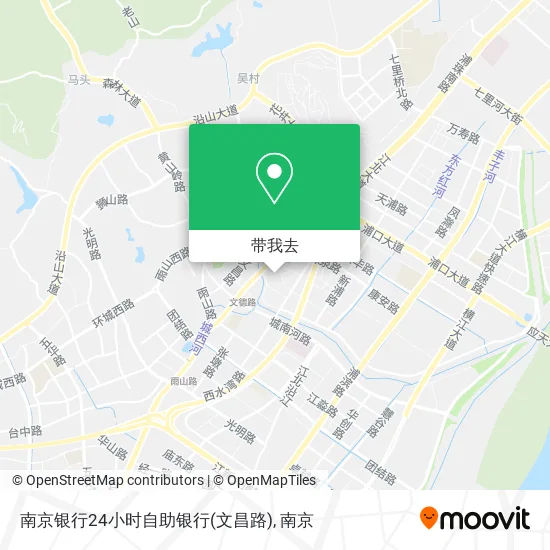 南京银行24小时自助银行(文昌路)地图