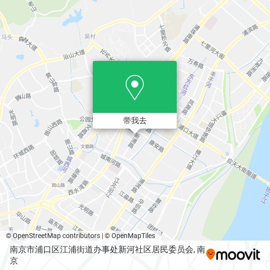 南京市浦口区江浦街道办事处新河社区居民委员会地图