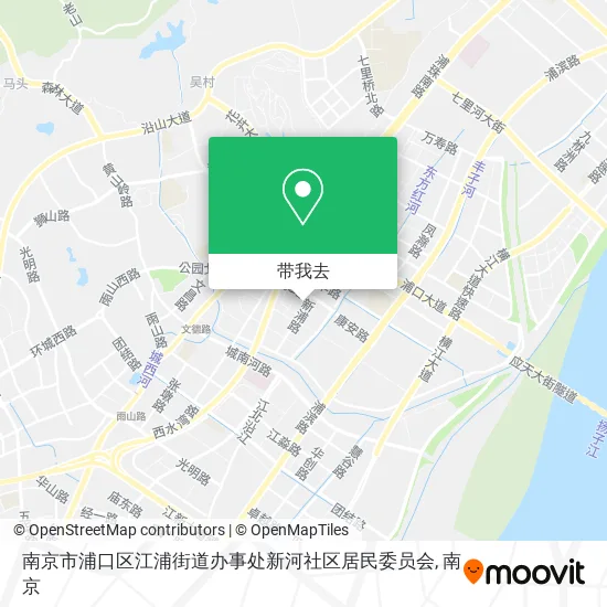南京市浦口区江浦街道办事处新河社区居民委员会地图