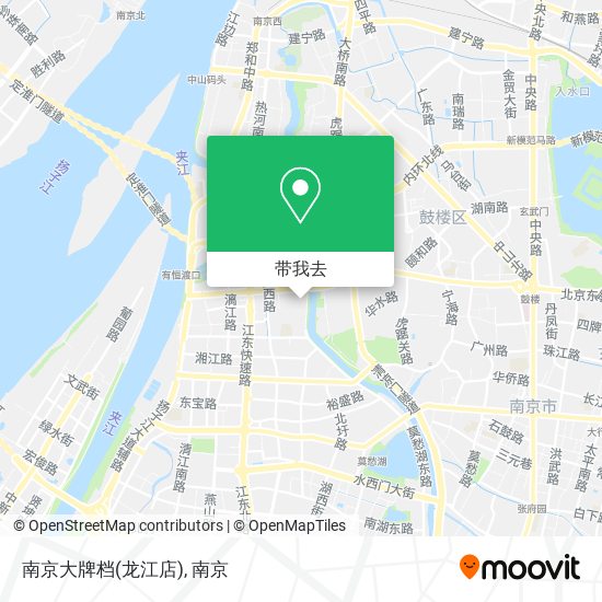 南京大牌档(龙江店)地图