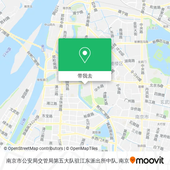 南京市公安局交管局第五大队驻江东派出所中队地图